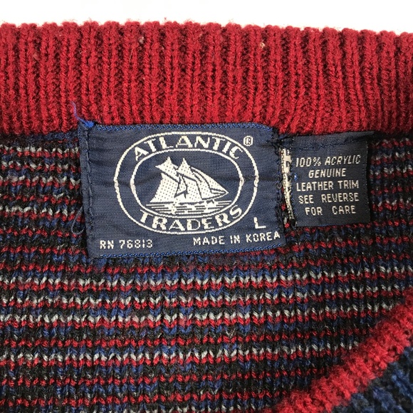 Atlantic Traders Mens Large Aztec Pullover Sweater - Picture 3 of 4